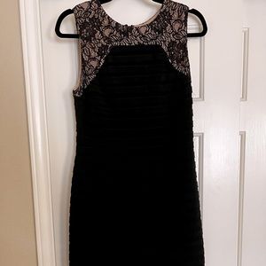 Adrianna Papell Fitted Midi Dress